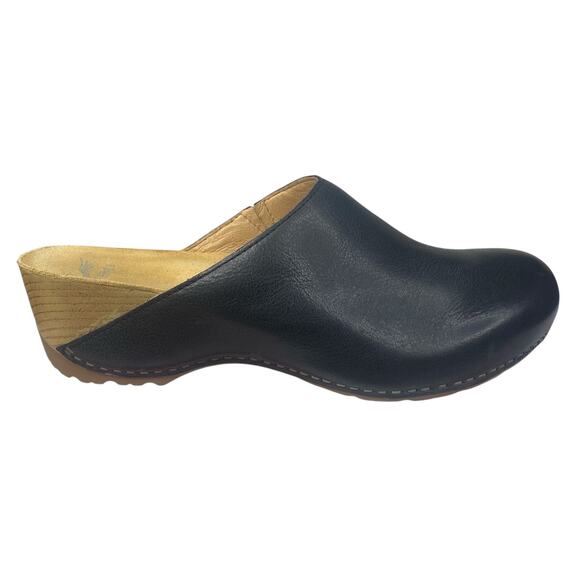 Dansko Women’s Talulah Blue Leather Slip On Clog Size 40 US 9.5/10 - Picture 1 of 11